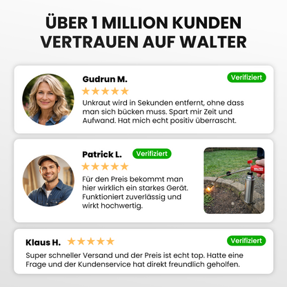 Unkrautbrenner mit Piezo-Zündung