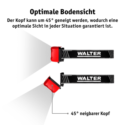 WALTER LED-Stirnlampe 450 lm