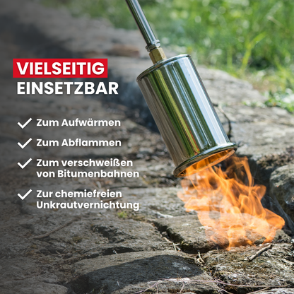 Anwärmbrenner inkl. Gasflaschen-Wagen, 5m Schlauch und Regler