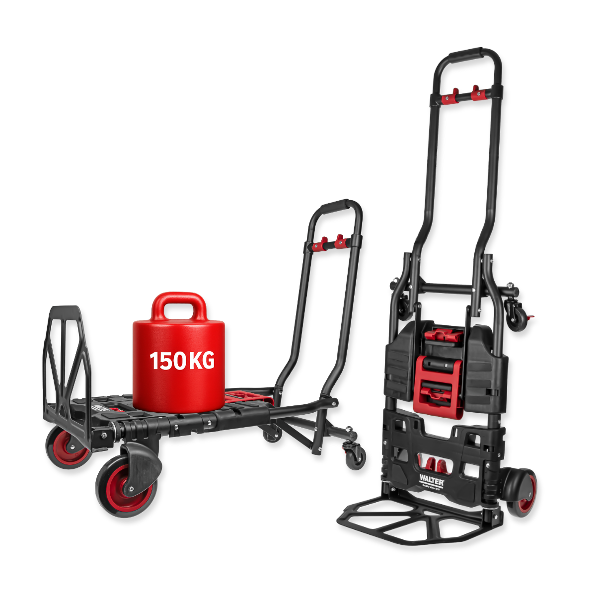 2-in-1 Transportwagen und -karre, inkl. elastischer Fixierbänder