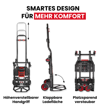 2-in-1 Transportwagen und -karre, inkl. elastischer Fixierbänder