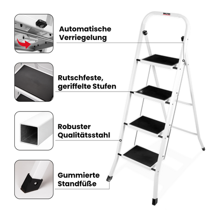 4-Stufen Leitertritt, klappbar