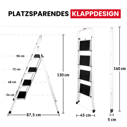 4-Stufen Leitertritt, klappbar
