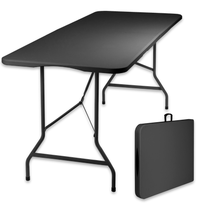 Folding table made of plastic