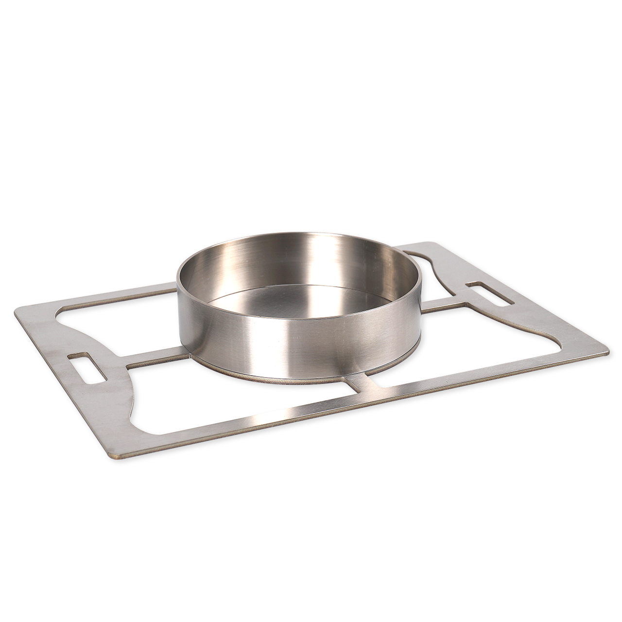 Burger grate with ring for roaster