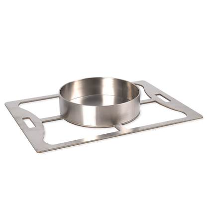 Burger grate with ring for roaster