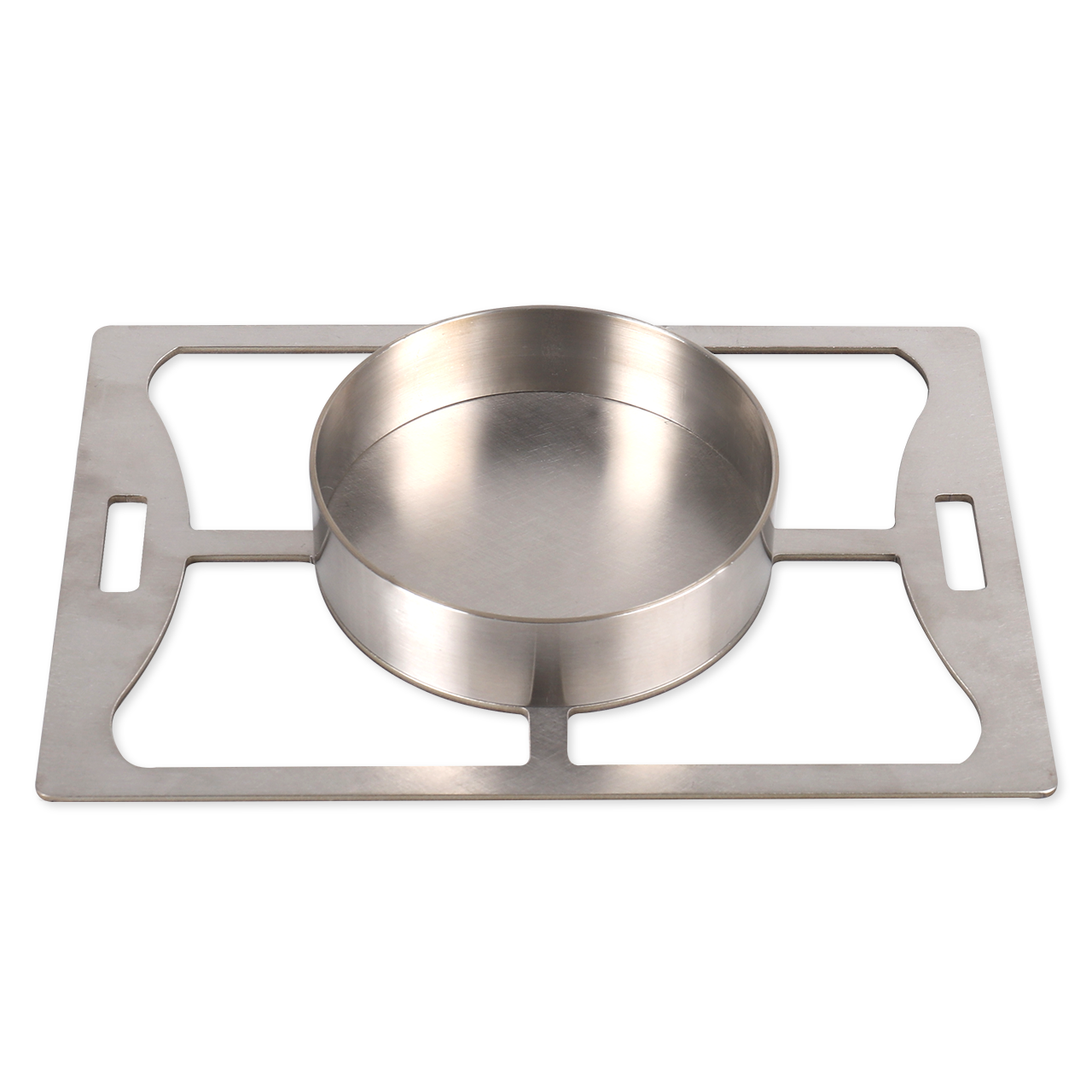 Burger grate with ring for roaster