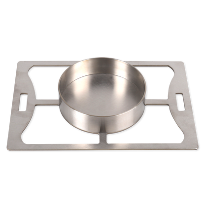 Burger grate with ring for roaster