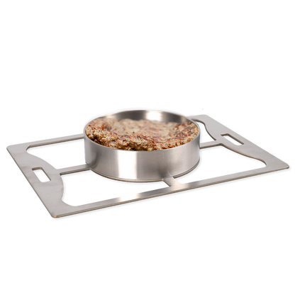 Burger grate with ring for roaster