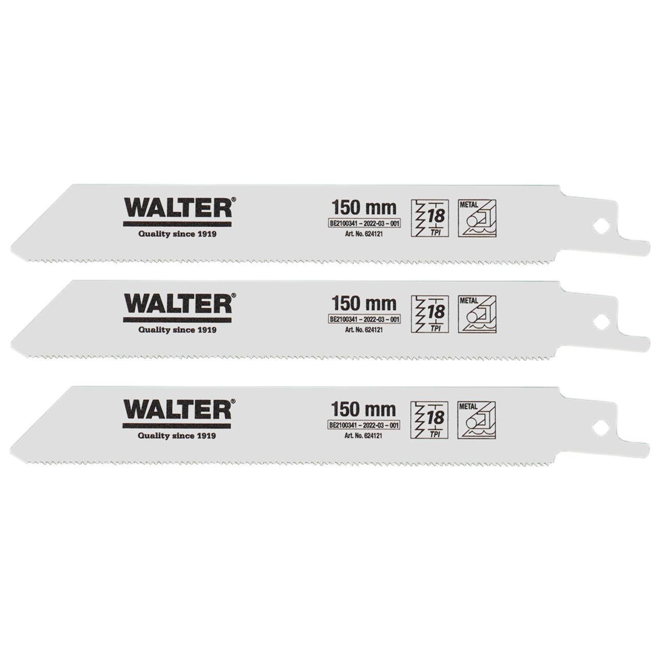 3-piece metal saw blade set