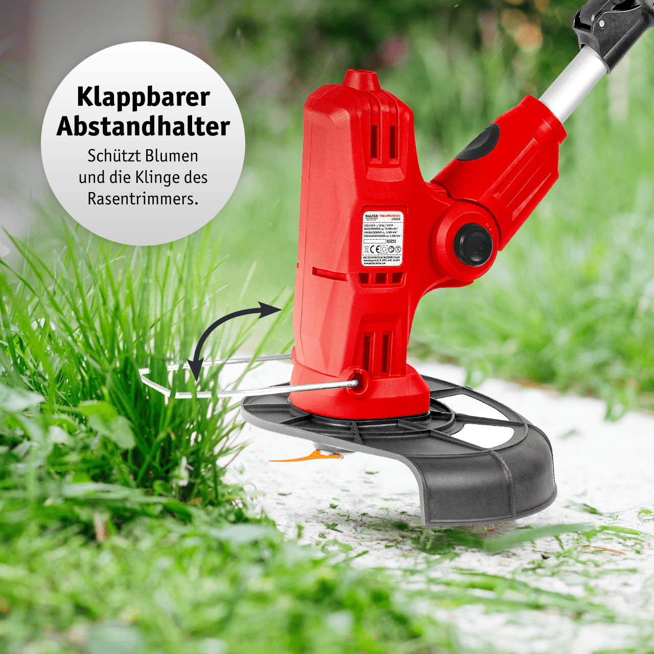 WALTER 3-in-1 Multitrimmer-Bürste 450 W