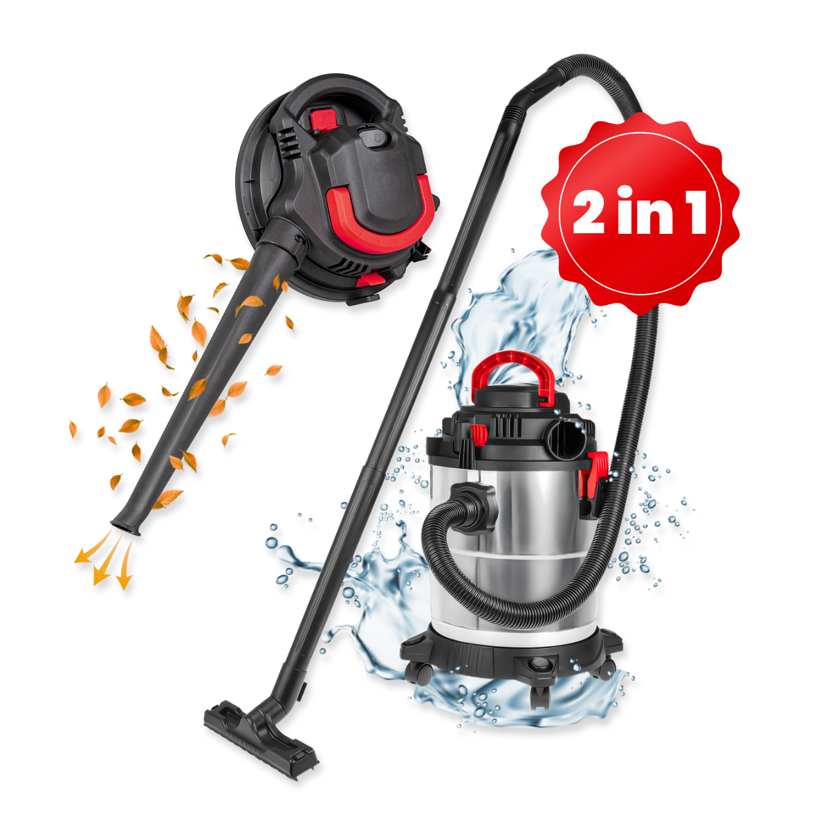 Nass-/Trockensauger und Bläser 1200 W