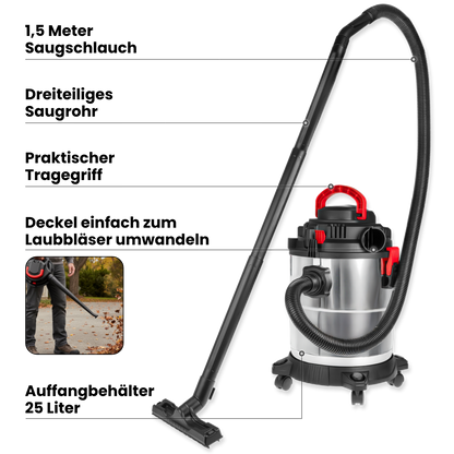 Nass-/Trockensauger und Bläser 1200 W