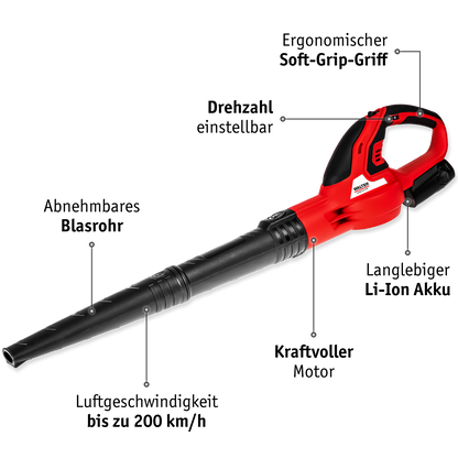 Walter Li-Ion cordless leaf blower 12 V