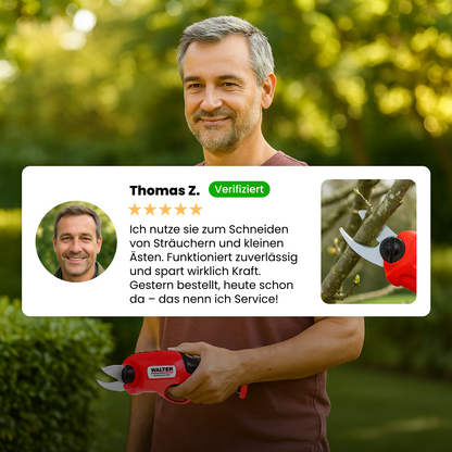 Li-Ion battery-powered pruning shears 4V