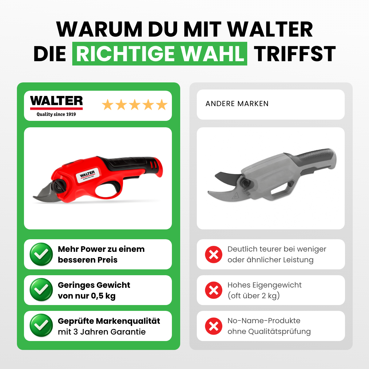 Li-Ion Akku-Astschere 4 V