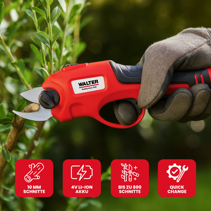 Li-Ion battery-powered pruning shears 4V