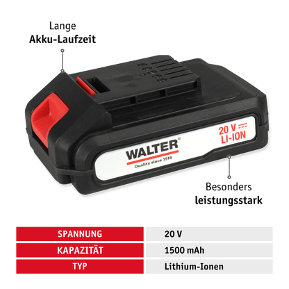 WALTER Li-Ion Akku-Farbsprühsystem 20 V