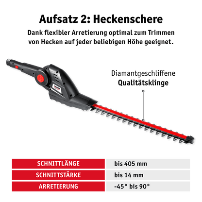 WALTER Akku-Hochentaster Heckenschere 20 V