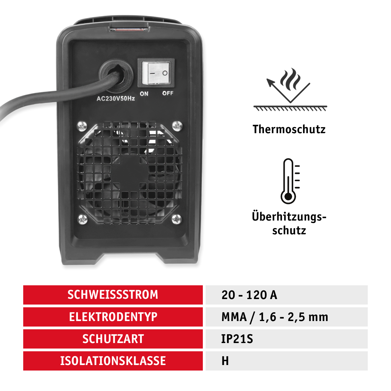 Portable inverter welder 120 A