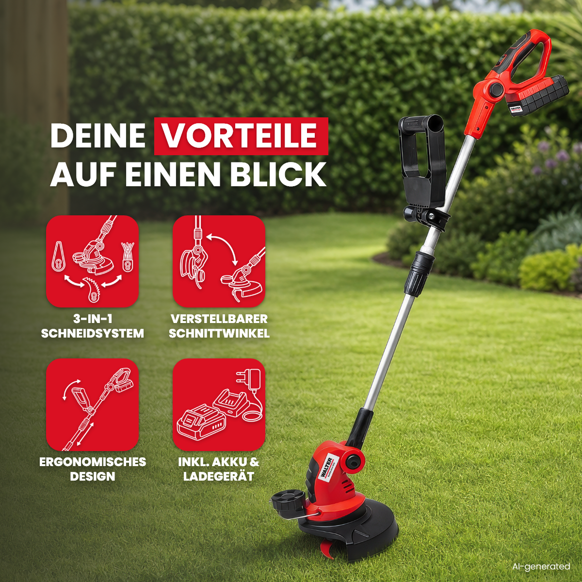3-in-1 Rasentrimmer 20 V