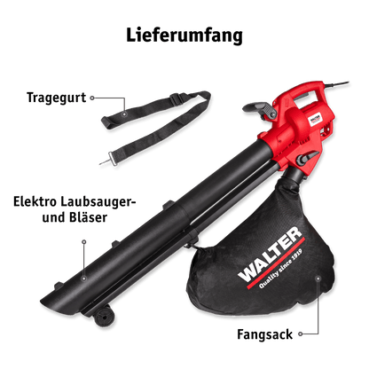 WALTER Elektro Laubsauger und -bläser 3000 W