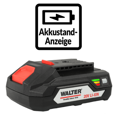 WALTER Li-Ion Akku 20 V / 2000 mAh