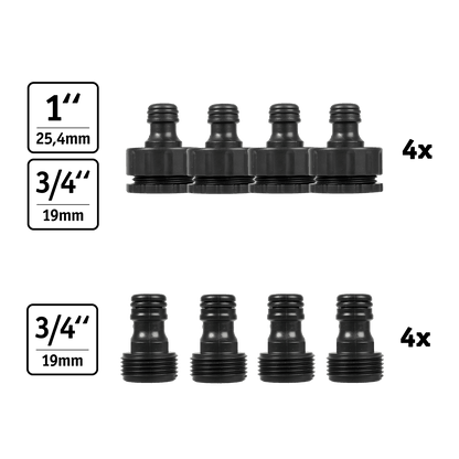 WALTER Schlauchadapter Set 20-tlg.