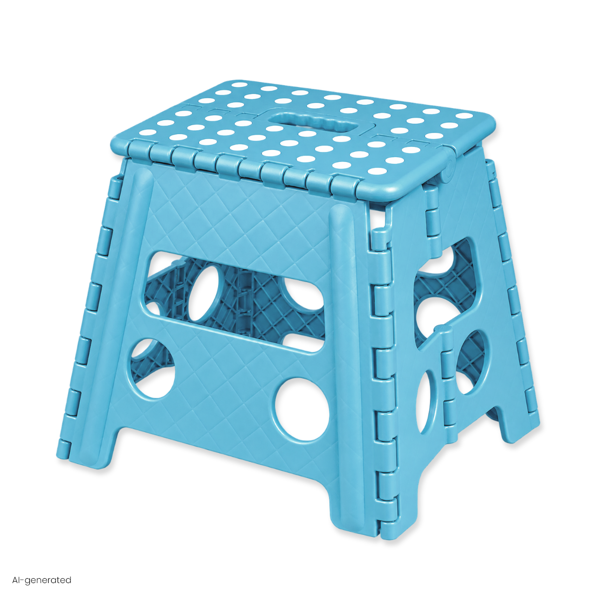 Klappbarer Tritthocker blau