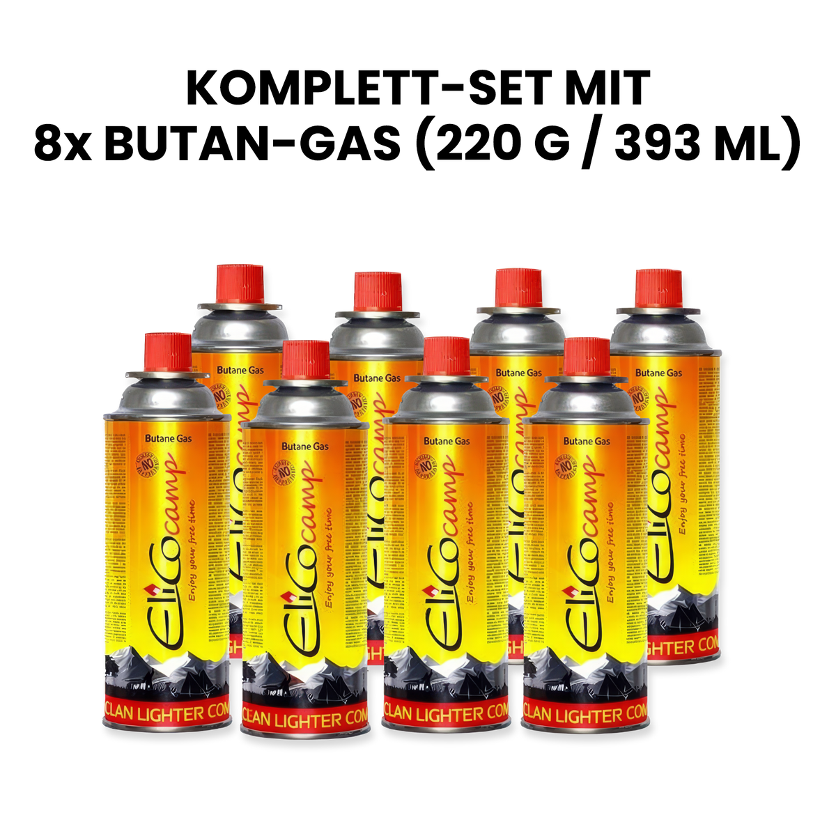 Unkrautbrenner inkl. 8x Butan Gaskartuschen