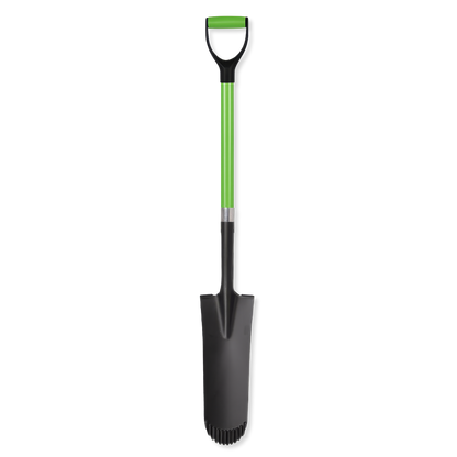 Drainage spade with fiberglass handle