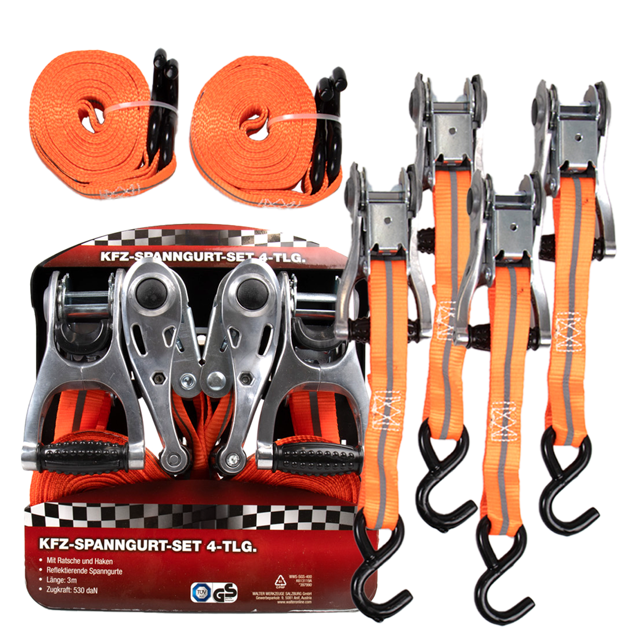 KFZ Spanngurt Set 4-tlg.