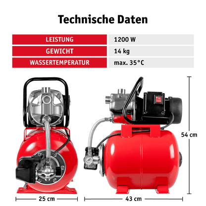 WALTER Hauswasserwerk 1 200 W