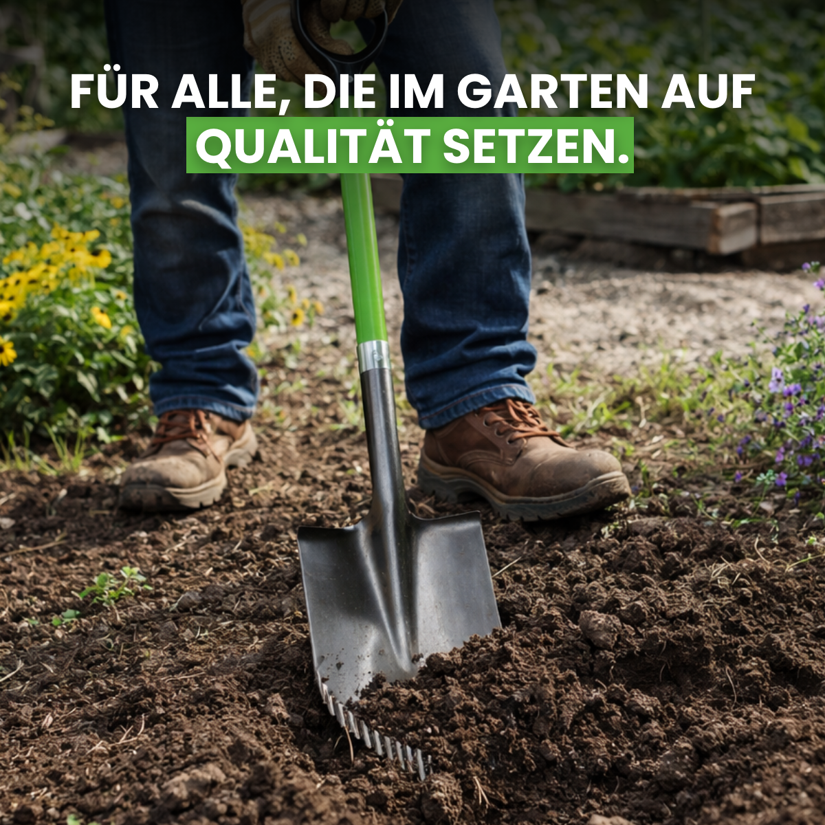 Combination spade made of carbon steel