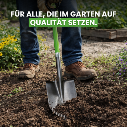 Combination spade made of carbon steel