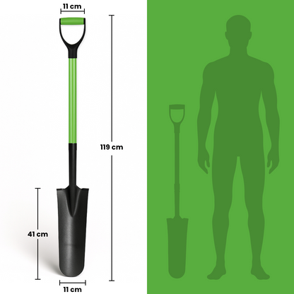 Drainagespaten mit Glasfaserstiel