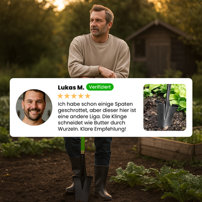 Wurzelspaten aus Carbonstahl