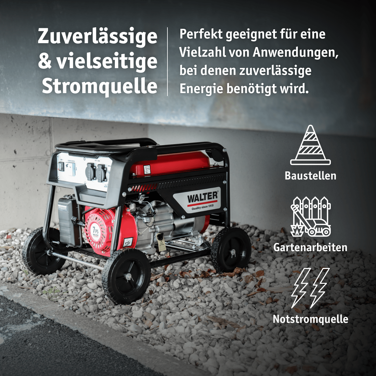 WALTER Stromerzeuger 2 600 W