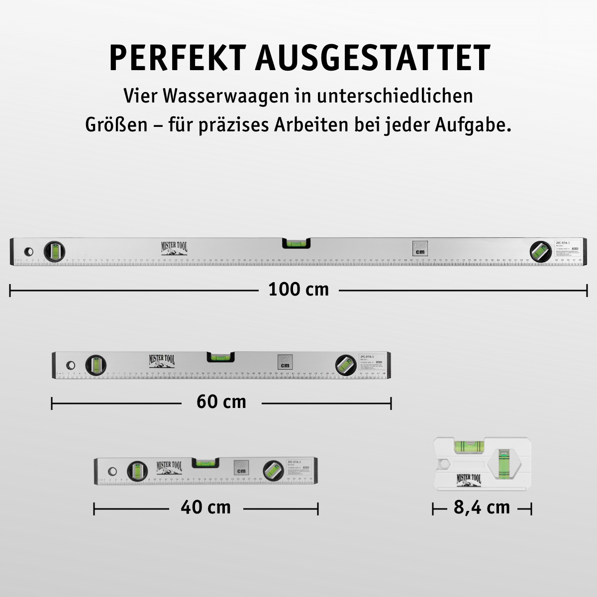 Wasserwaagen-Set 4-tlg.