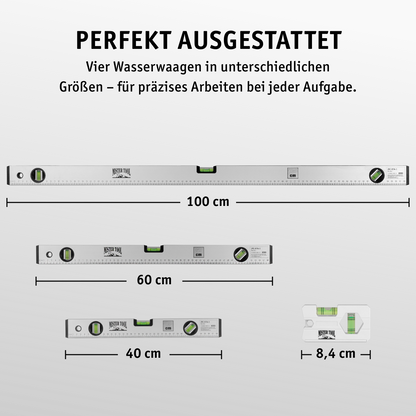 Wasserwaagen-Set 4-tlg.