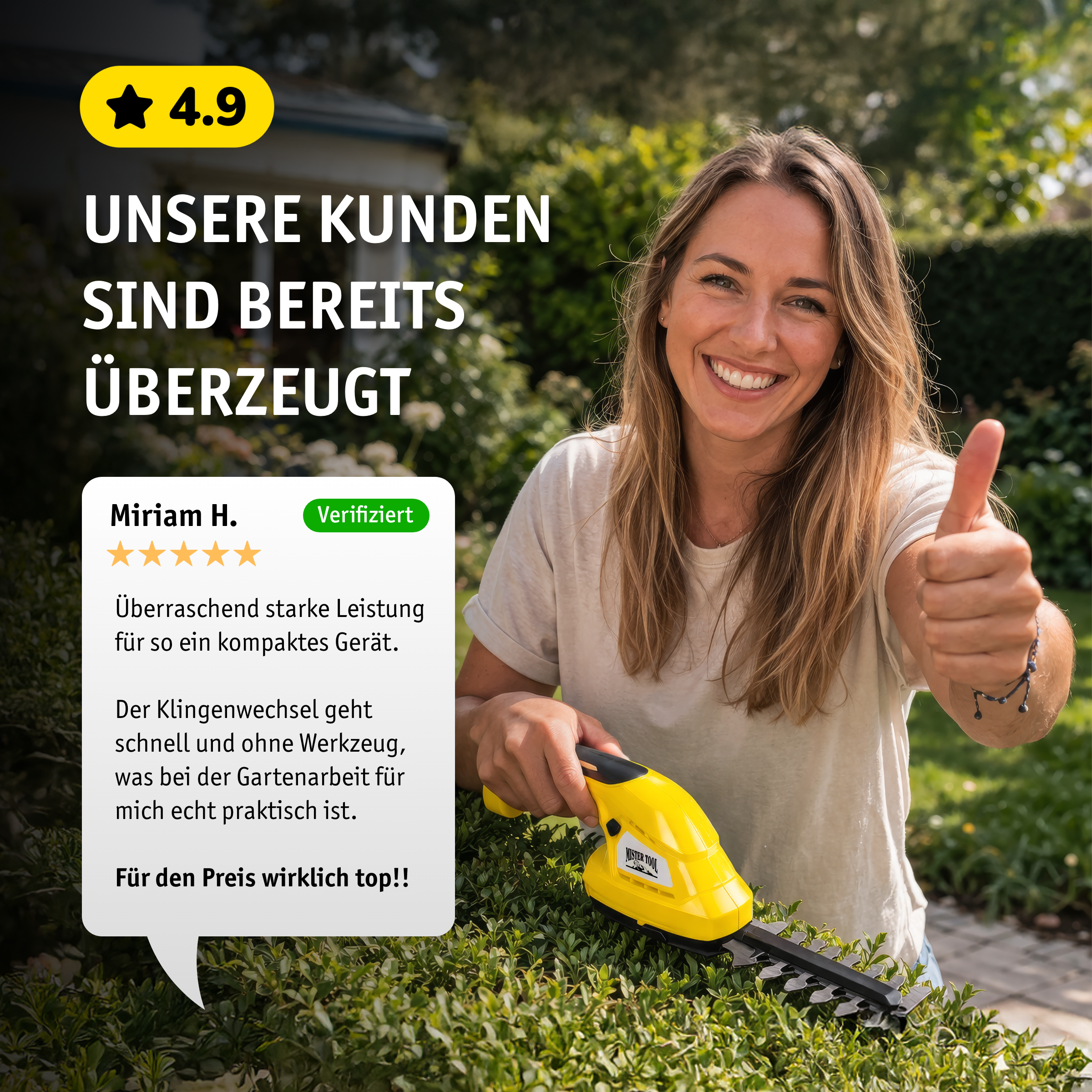 Akku Gras- & Strauchschere 2-in-1