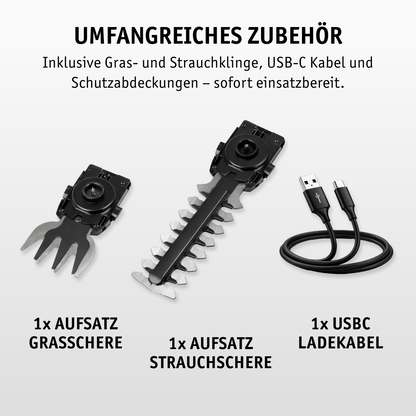 Akku Gras- & Strauchschere 2-in-1