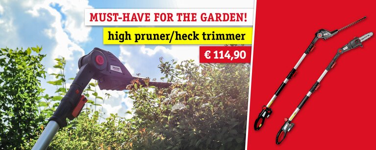 high pruner and heck trimmer 2-in-1