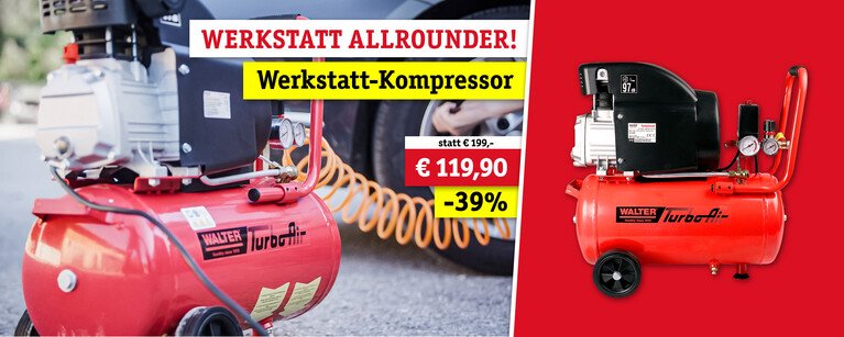 Werkstatt-Kompressor 24 L 1,5 kW / 8 bar